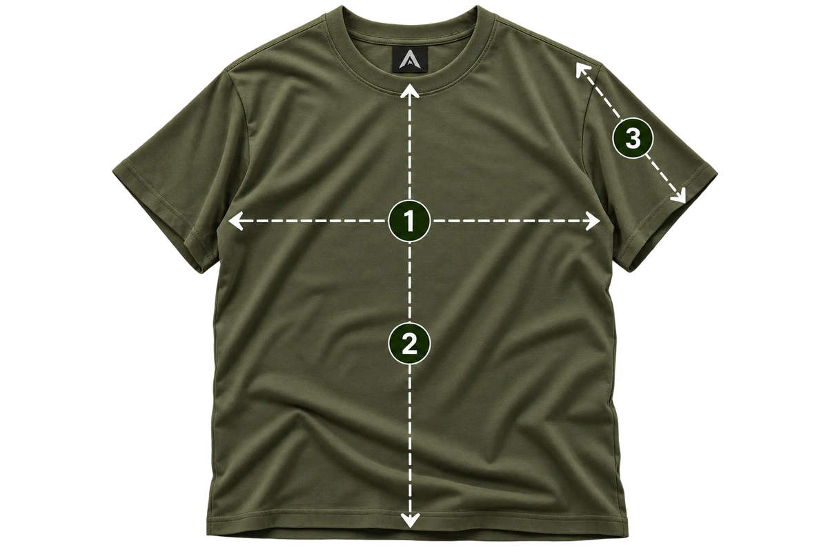 Garment measurement diagram