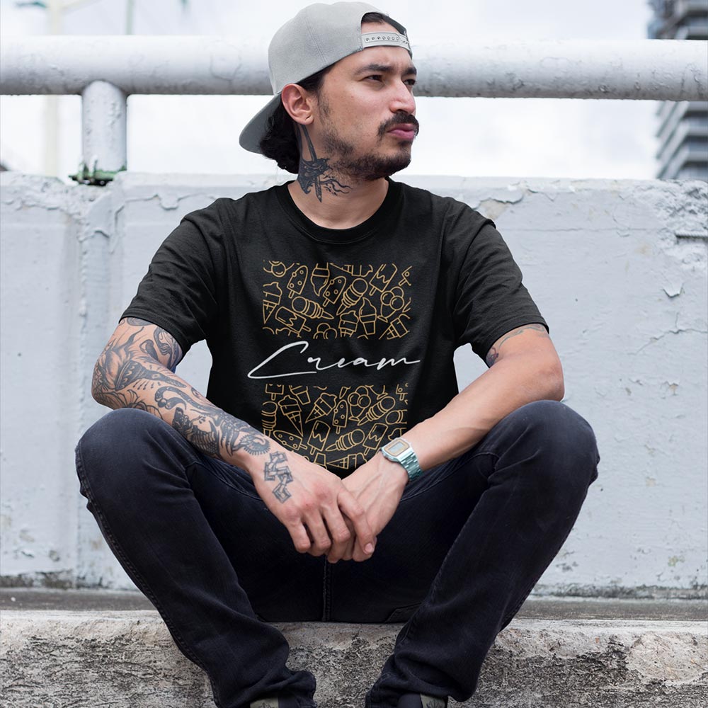 Cream Silhouette Tee
